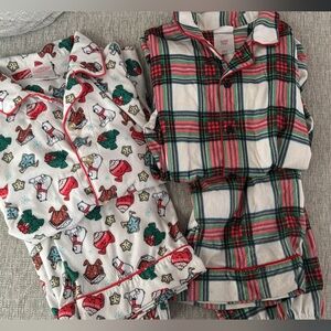 Festive Plaid and Holiday Print Kids Pajamas